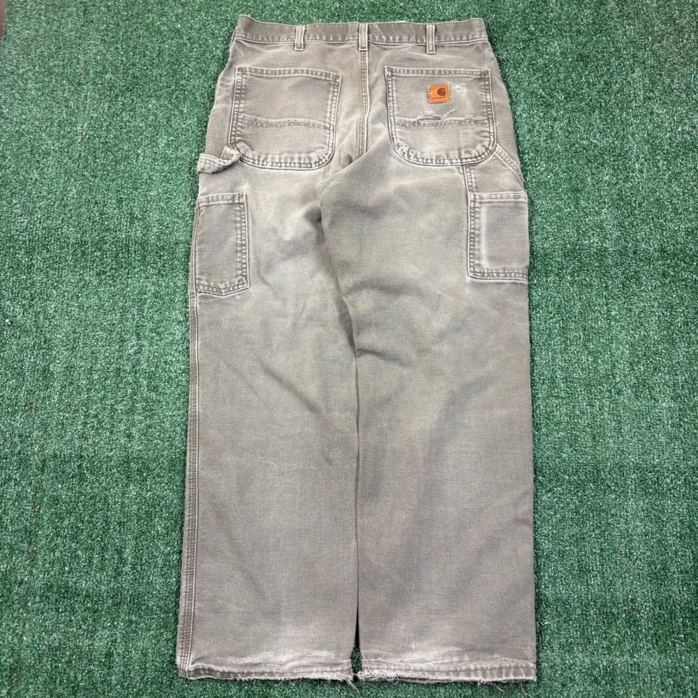 Vintage 2000's Carhartt B11 MOS Carpenter Pants Moss Green 32x30